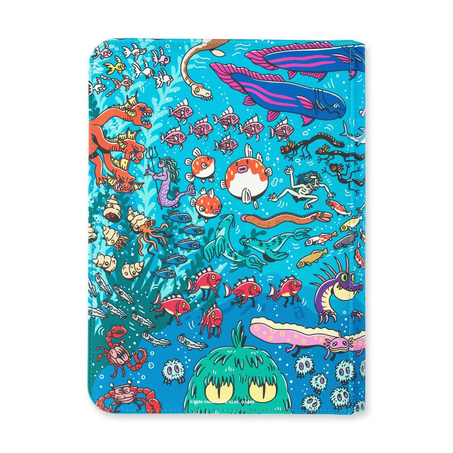 Vault X - 9-Pocket Exo-Tec® Zip Binder Water: Osare