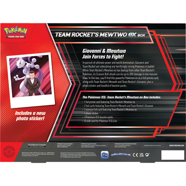 Pokémon TCG: Team Rocket’s Mewtwo ex Box