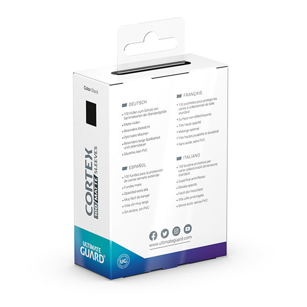 Card Sleeves: Cortex Standard Size- Matte Black (100 ct.)