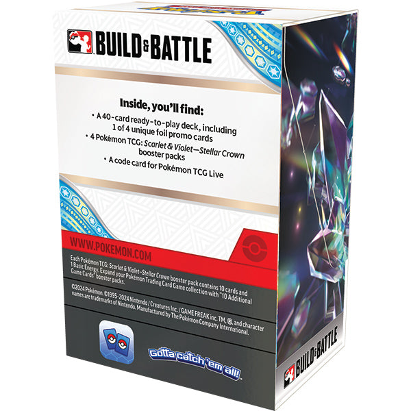 Pokémon TCG: Scarlet & Violet 07 Stellar Crown- Build & Battle Box