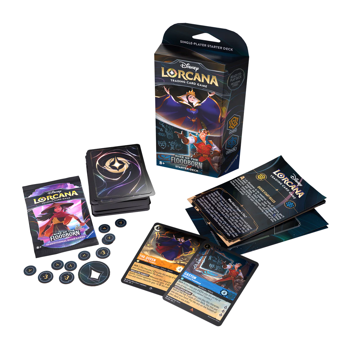 Disney Lorcana: Rise of the Floodborn Starter Deck (Amber & Sapphire) - Rise of the Floodborn (2)