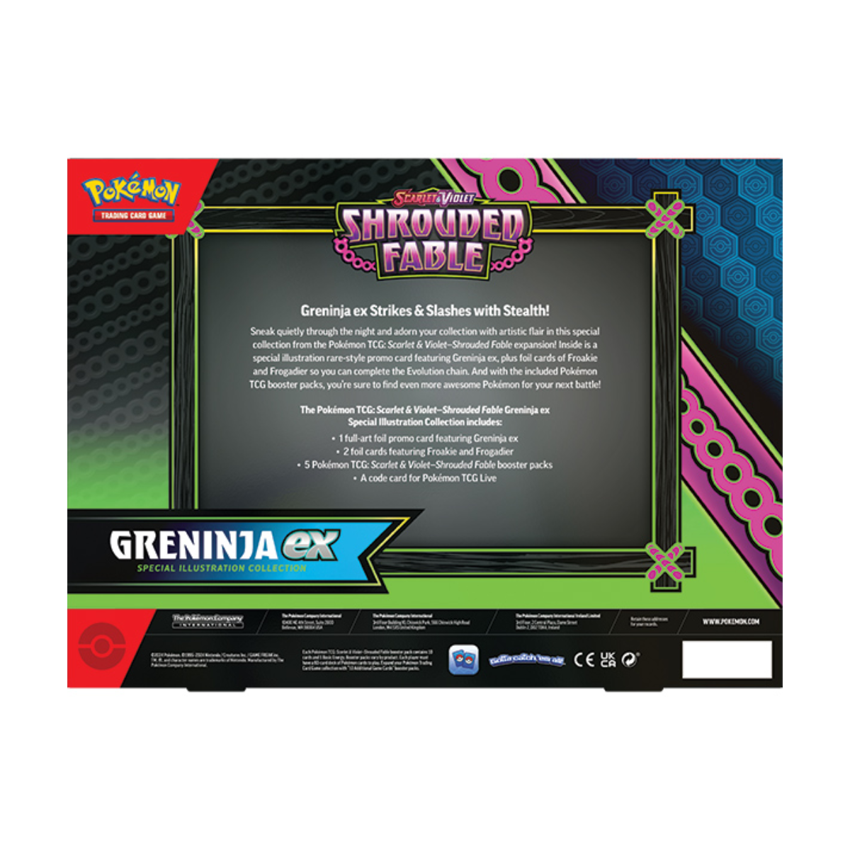 Pokémon TCG: Scarlet & Violet 6.5 Shrouded Fable- Special Illustration Collection Greninja EX