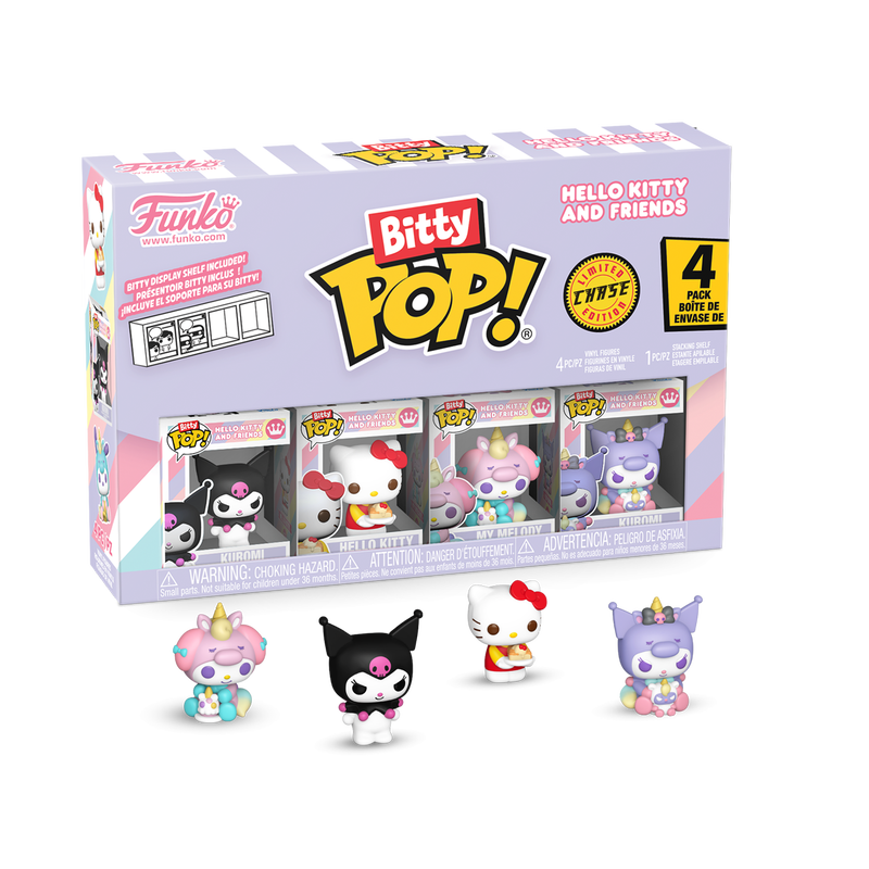 Funko Bitty Pop! Sanrio Hello Kitty and Friends Kuromi Mini-Figure 4-Pack