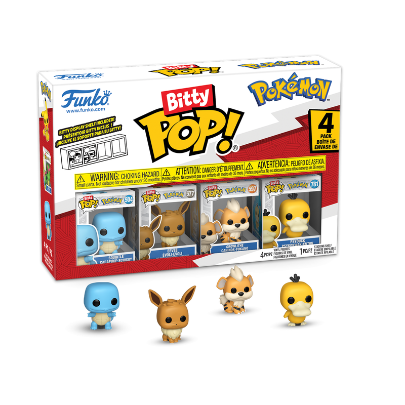 Funko Bitty Pop! Pokemon Squirtle Mini-Figure 4-Pack