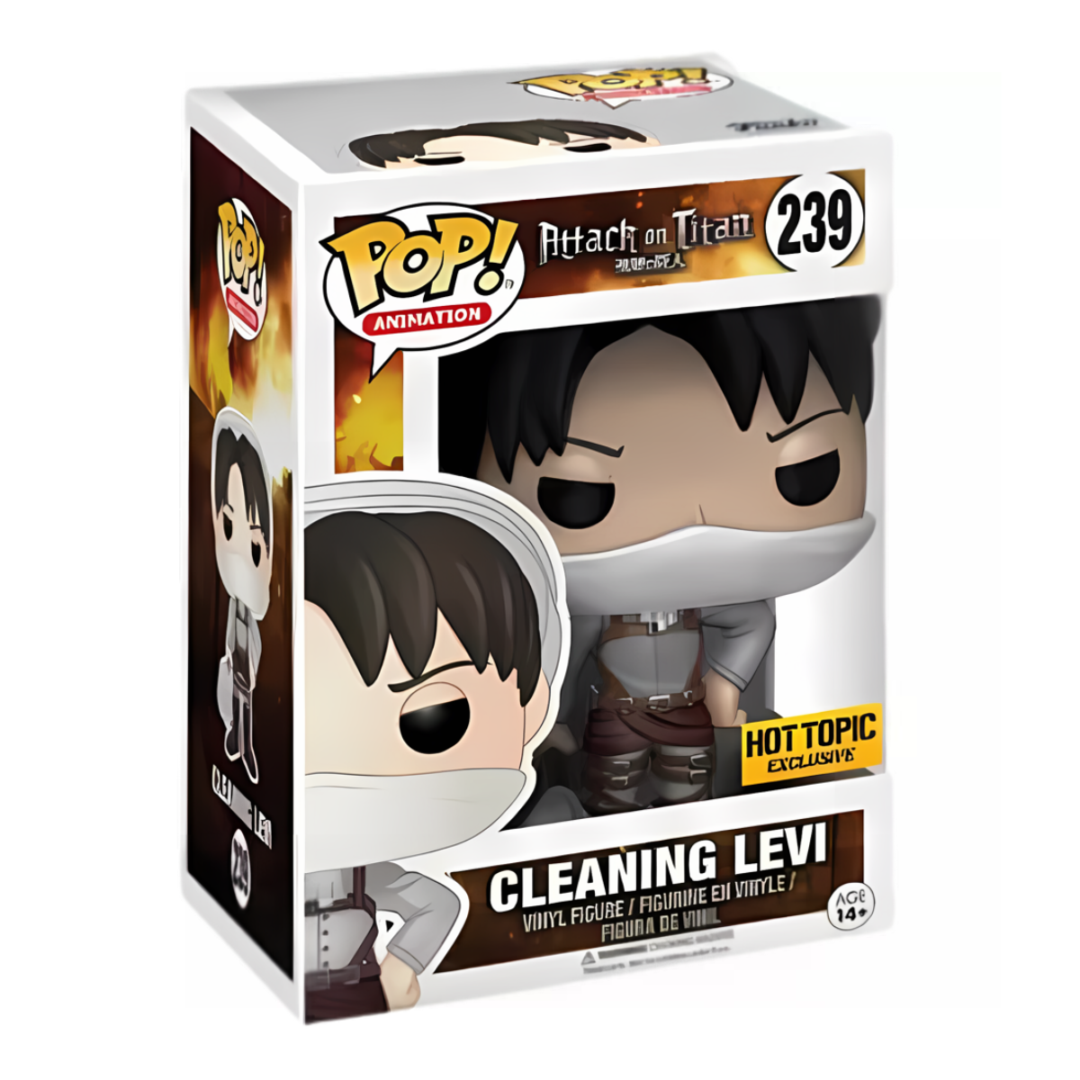 Funko Pop! Attack On Titan - Cleaning Levi (Hot Topic)
