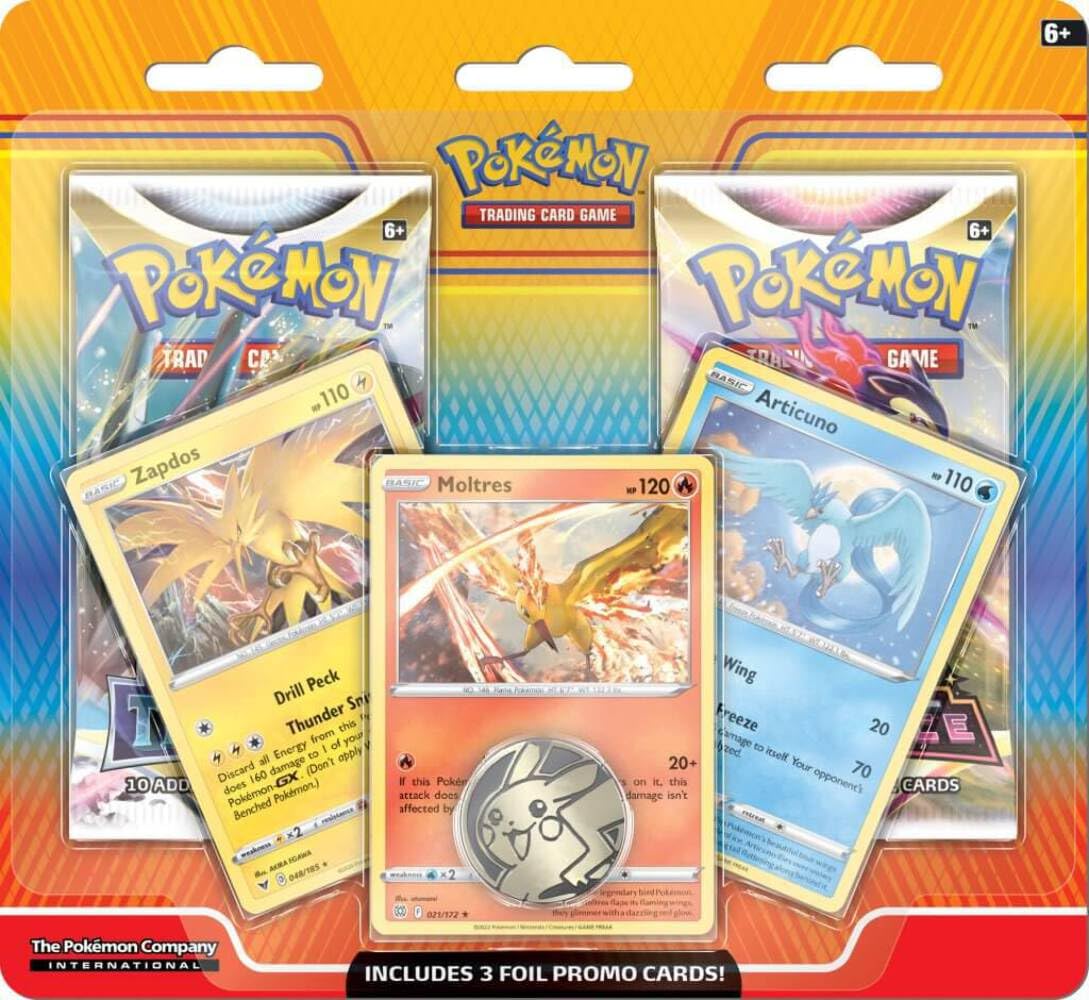 pokémon trading card game enhanced blister Pokémon TCG: Enhanced 2-Pack Blister Pack [Articuno, Zapdos, & Moltres –  The Eternal Forge