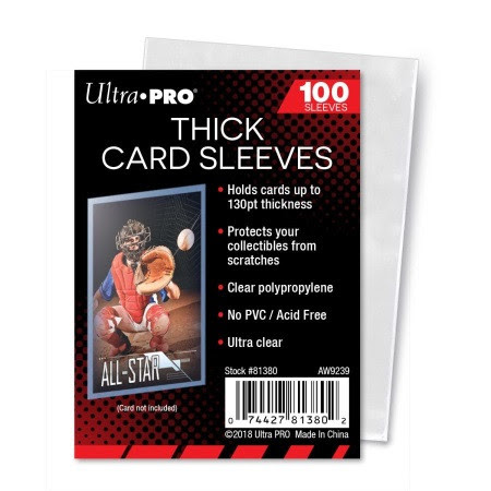 Ultra Pro Sleeves: Soft Sleeve - Extra Thick