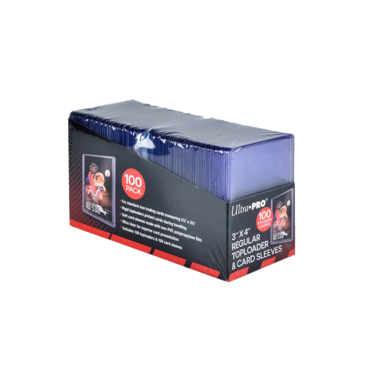 Ultra Pro: Standard 3 x 4-Inch Top Loader & 100CT Soft Sleeves Combo