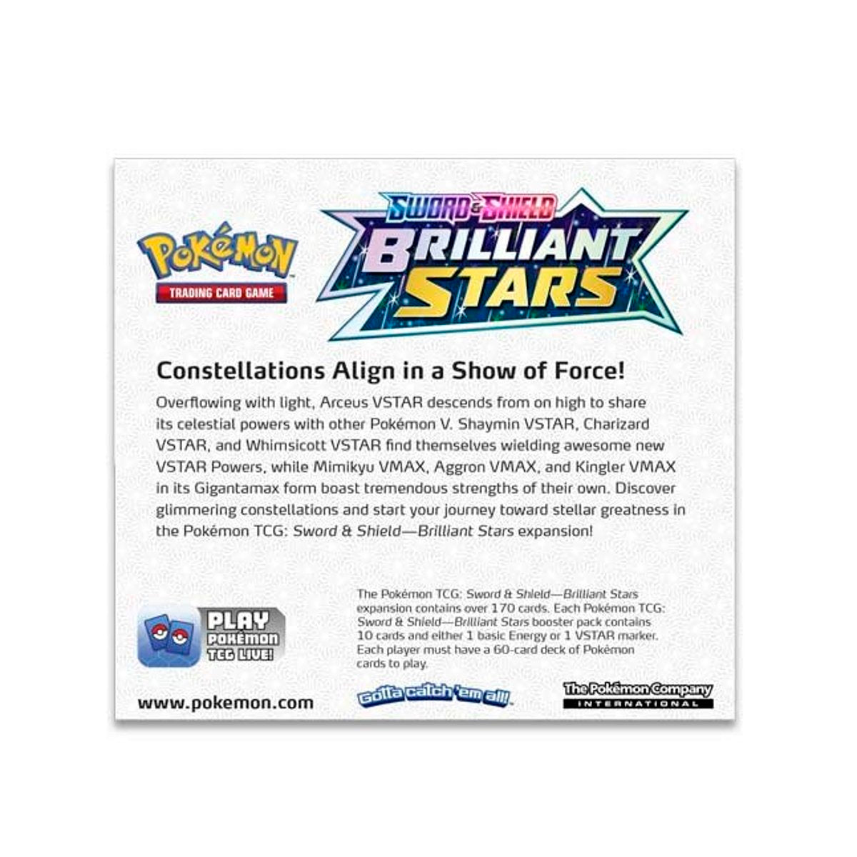 Pokémon TCG: Sword & Shield-Brilliant Stars- Booster Display Box (36 Packs)