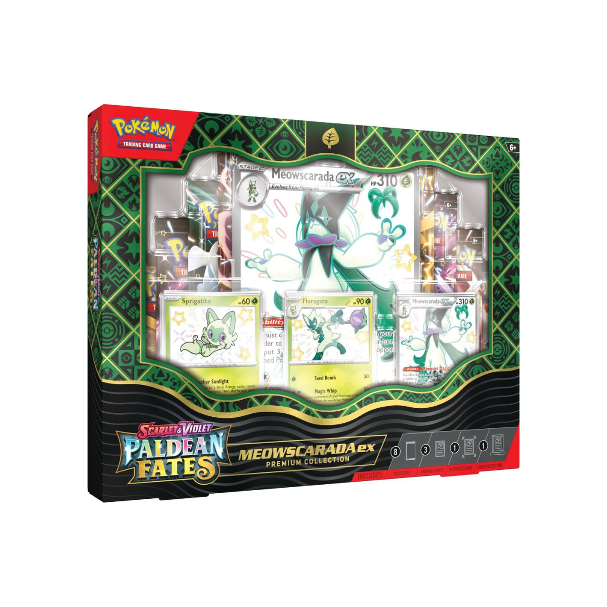 Pokémon TCG: Scarlet & Violet 4.5 Paldean Fates - Meowscarada ex Premium Collection Box