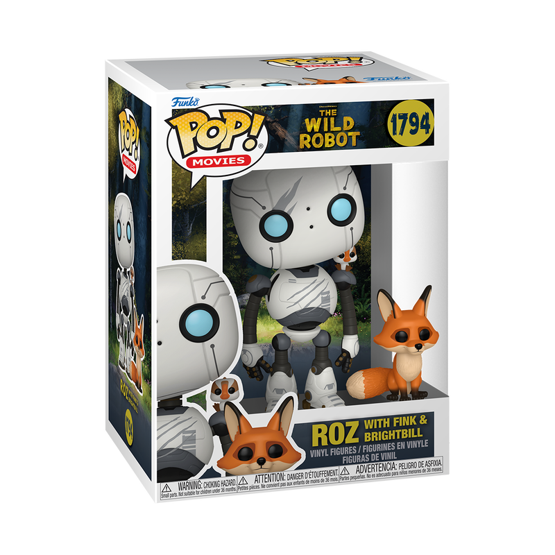 Funko Pop! The Wild Robot - Roz with Fink & Brightbill