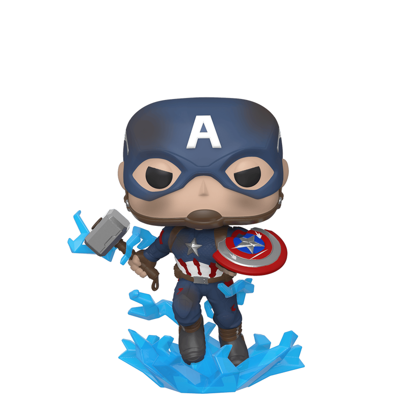 Funko Pop! Marvel - Captain America With Broken Shield & Mjolnir