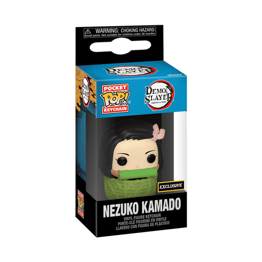 Funko Pop! Keychain: Demon Slayer -  Nezuko Kamado in Basket (Hot Topic)