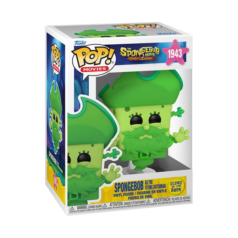 Funko Pop!  The SpongeBob Movie Search for SquarePants SpongeBob - Flying Dutchman Glow
