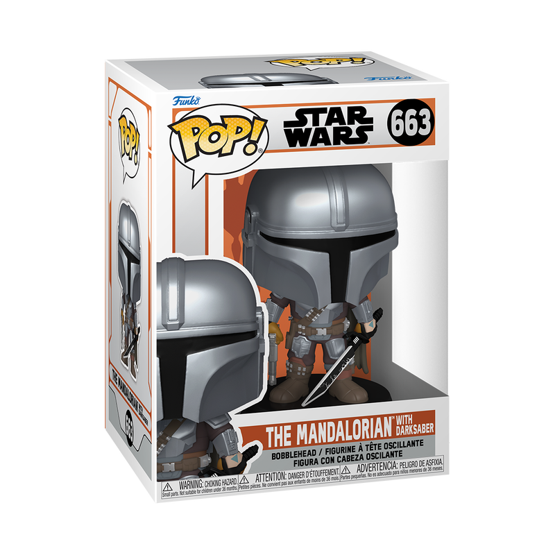 Funko Pop! Star Wars The Mandalorian with Darksaber