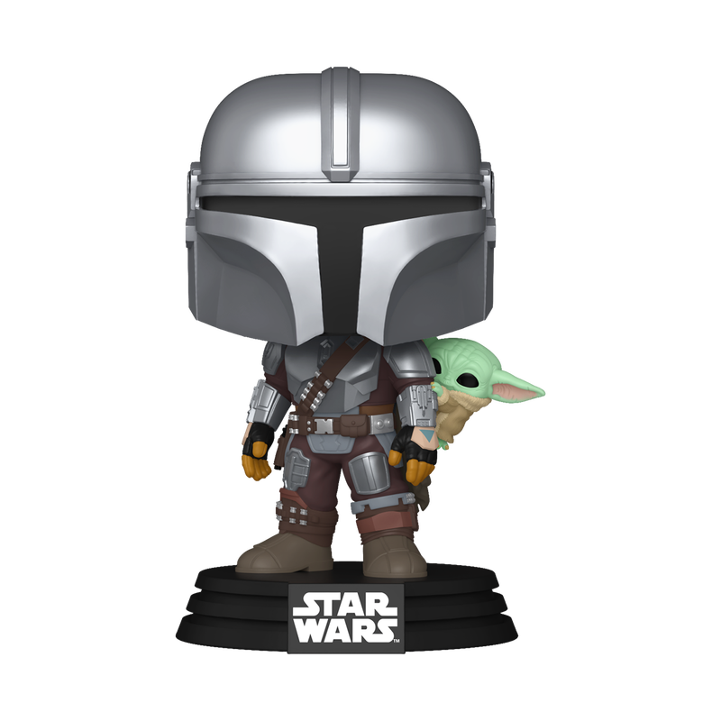 Funko Pop! Star Wars - The Mandalorian with Grogu On Back
