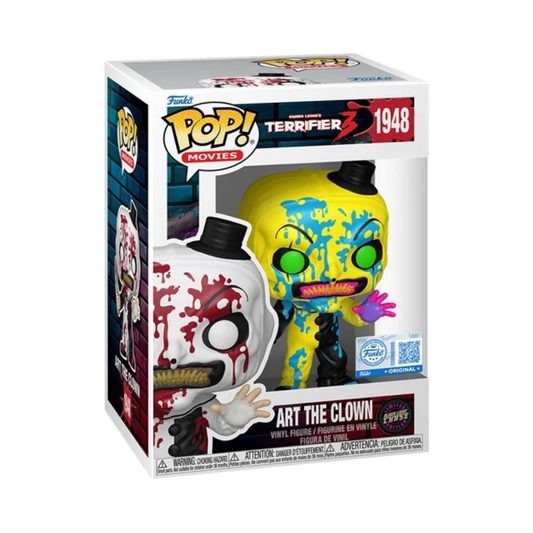 Funko Pop!  Terrifier 3 - Art the Clown Bloody Blacklight Chase (Entertainment Earth)