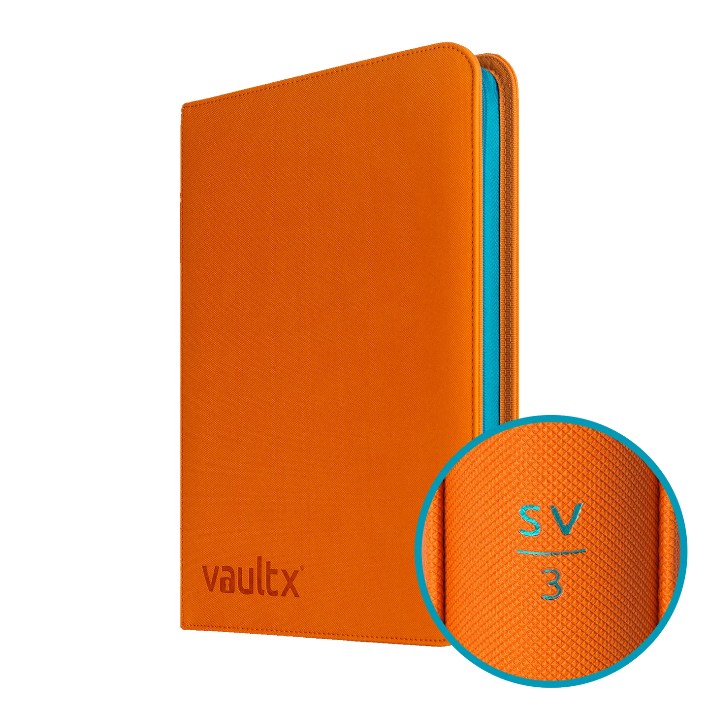 Vault X - 9-Pocket Exo-Tec® Zip Binder Scarlet and Violet