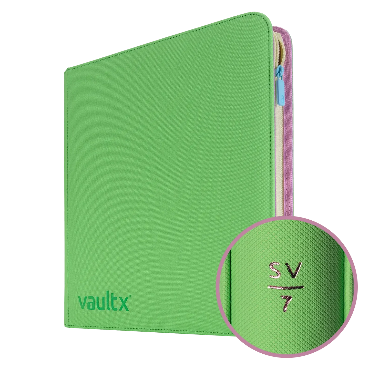 Vault X - 12-Pocket Exo-Tec® Zip Binder Scarlet and Violet
