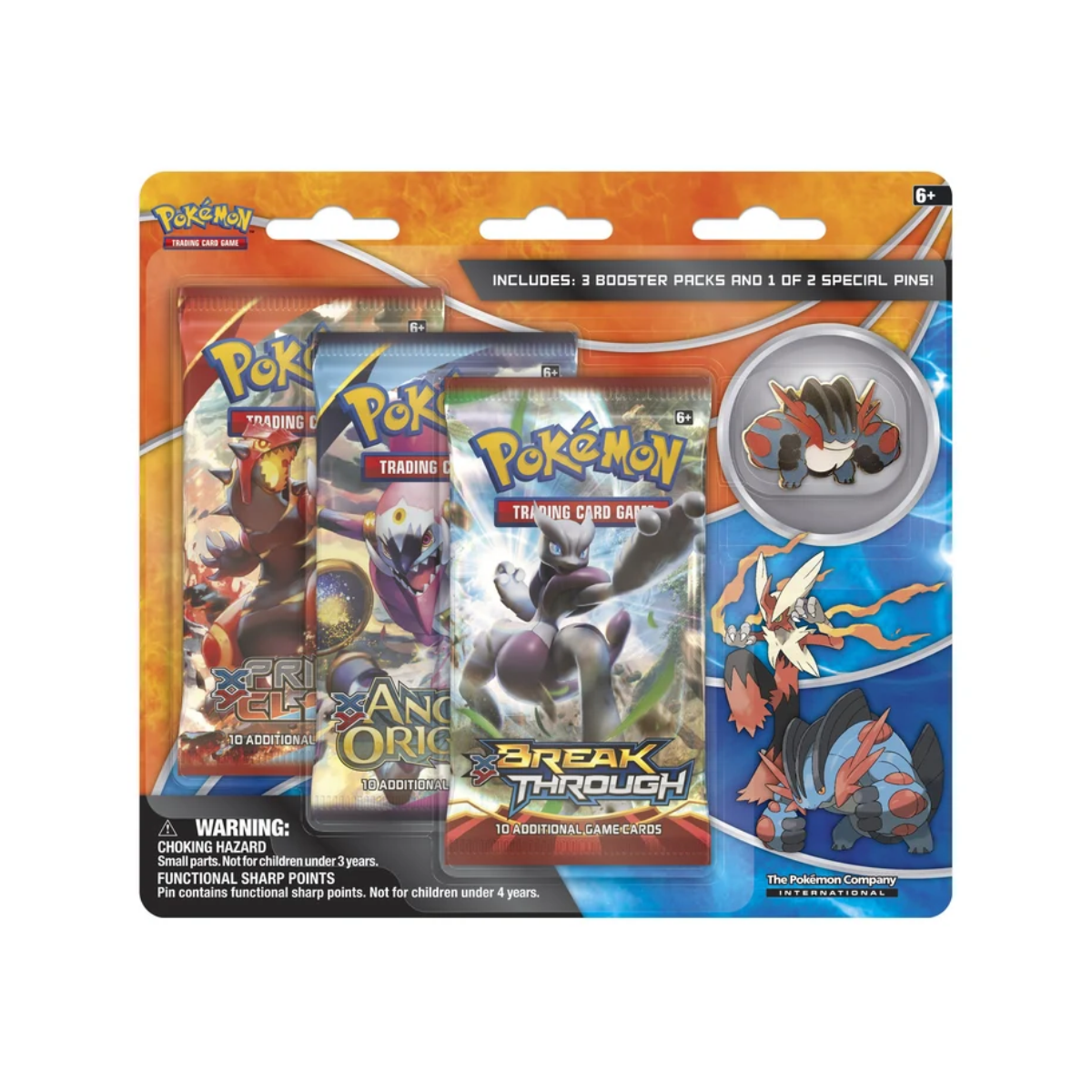 Pokémon TCG: XY BREAKthrough - 3-Pack Blister (Mega Swampert)