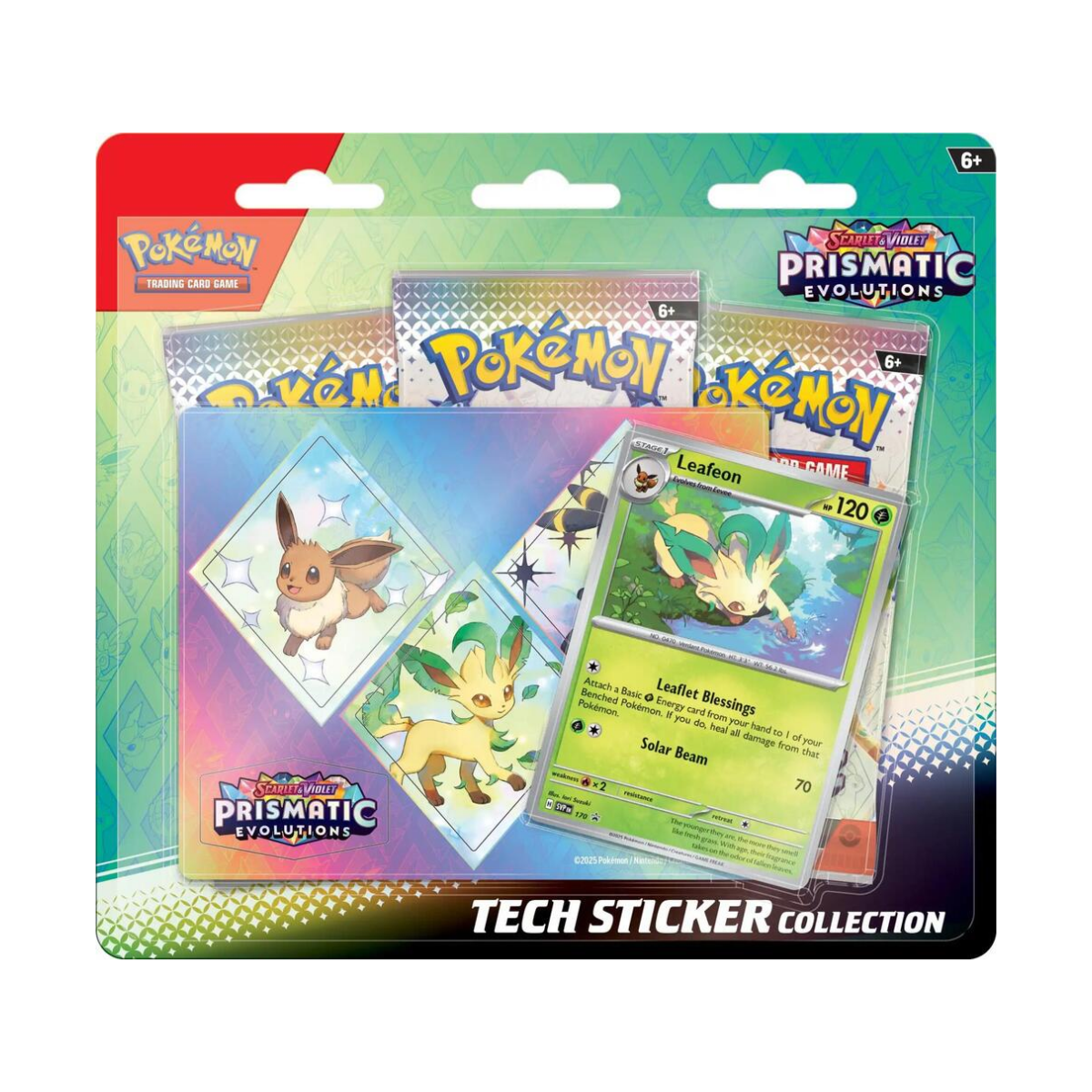 Pokémon TCG: Scarlet & Violet Prismatic Evolutions- Tech Sticker Collection (Styles May Vary)