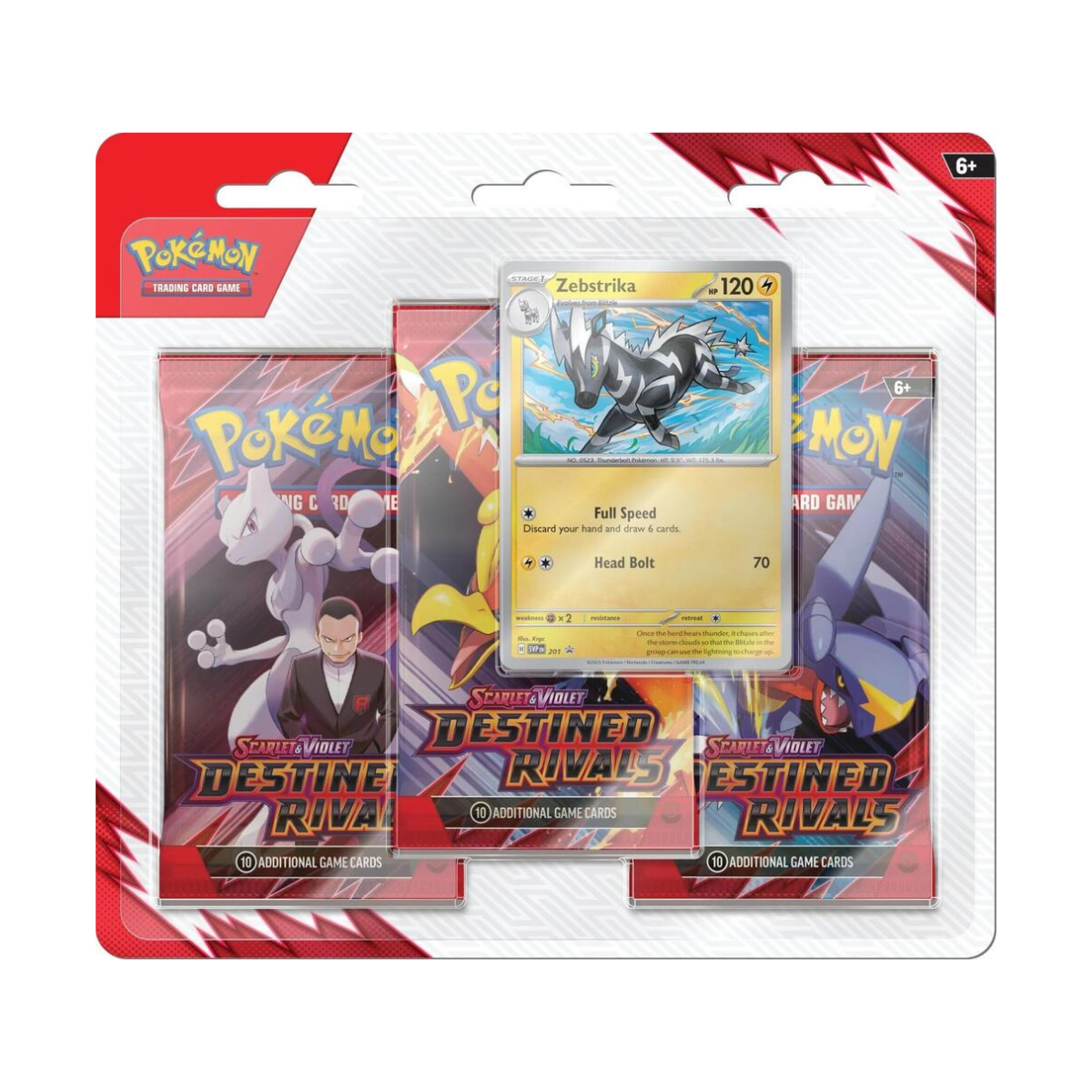 Pokémon TCG: Scarlet and Violet Destined Rivals - 3-Pack Blister Pack (Styles May Vary)