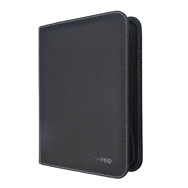 Ultra Pro Binder: PRO 4-Pocket Zippered Toploader- Black