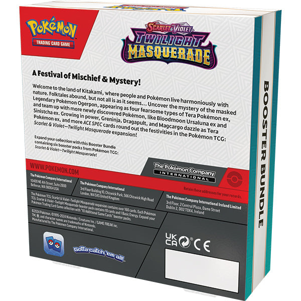 Pokémon TCG: Scarlet & Violet 06 Twilight Masquerade- Booster Bundle