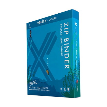 Vault X - 4-Pocket Exo-Tec® Zip Binder Water: Osare
