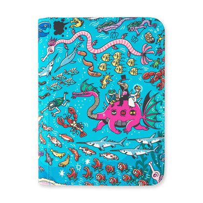 Vault X - 4-Pocket Exo-Tec® Zip Binder Water: Osare