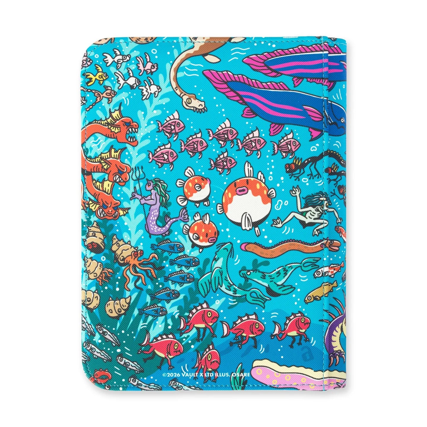 Vault X - 4-Pocket Exo-Tec® Zip Binder Water: Osare