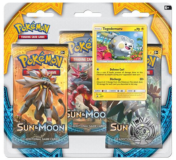 Pokémon TCG: Sun & Moon - 3-Pack Blister [Togedemaru]