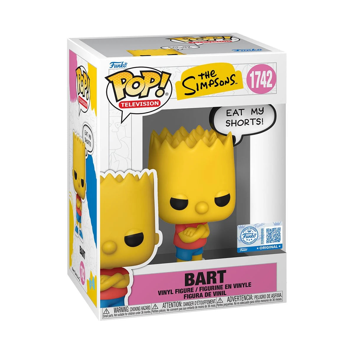 Funko Pop! The Simpsons Bart Pop! Saying  (Specialty Series)
