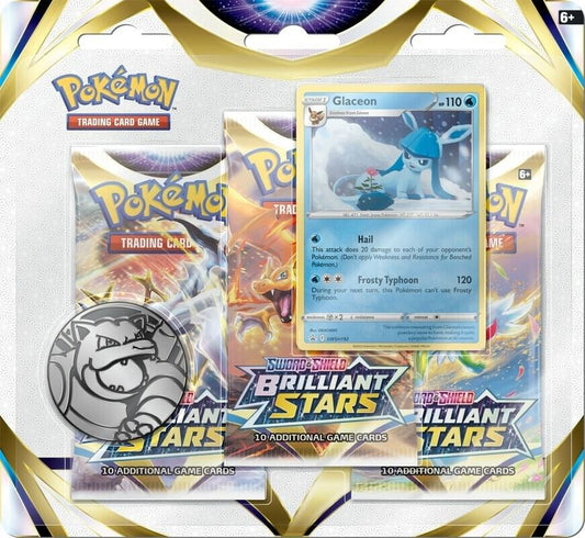 Pokémon TCG: Brilliant Stars 3 Pack Blister [Glaceon]
