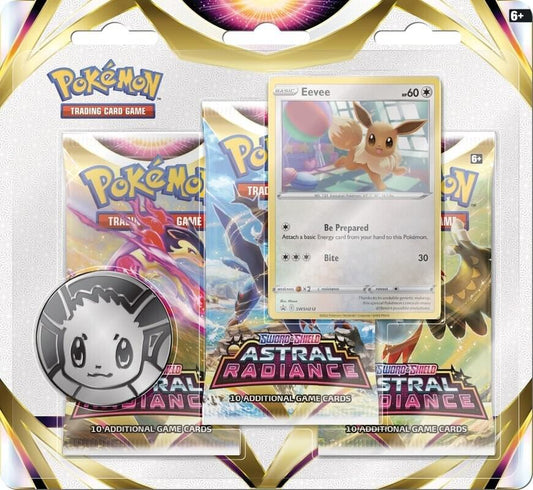 Pokémon TCG: Sword and Shield Astral Radiance - 3-Pack Blister [Eevee]