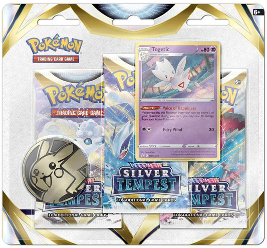 Pokémon TCG: Sword and Shield Silver Tempest - 3-Pack Blister [Togetic]