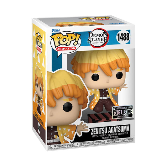 Funko Pop! Demon Slayer Zenitsu Protecting Nezuko's Box - Entertainment Earth Exclusive