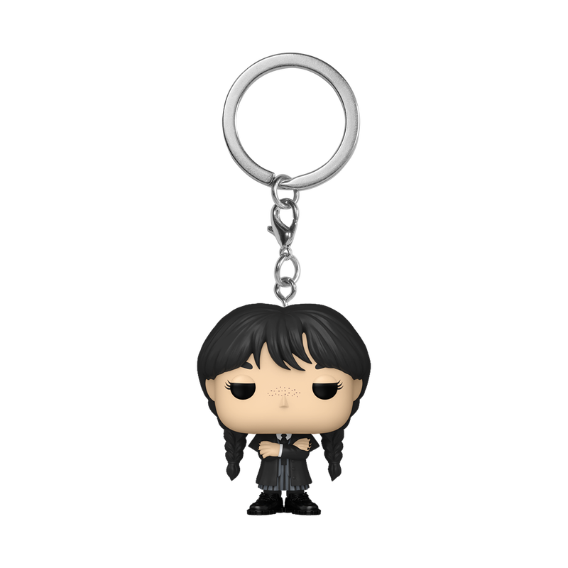 Funko Pop! Keychain: Wednesday Season 2 - Wednesday (Black Coat)