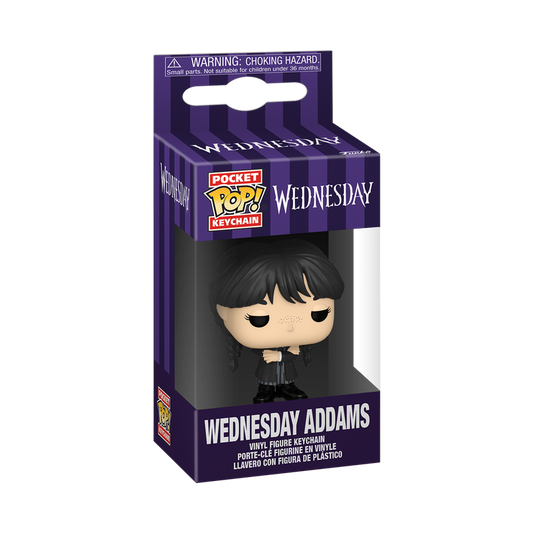 Funko Pop! Keychain: Wednesday Season 2 - Wednesday (Black Coat)