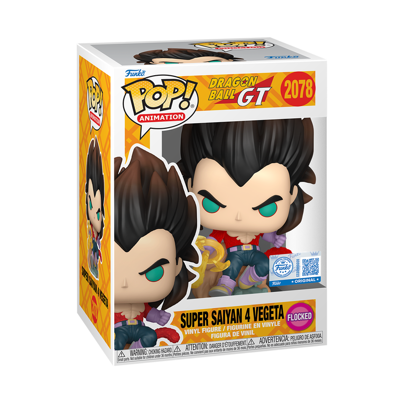 Funko Pop! Dragon Ball GT - Super Saiyan 4 Vegeta Flocked (Chalice Collectibles)