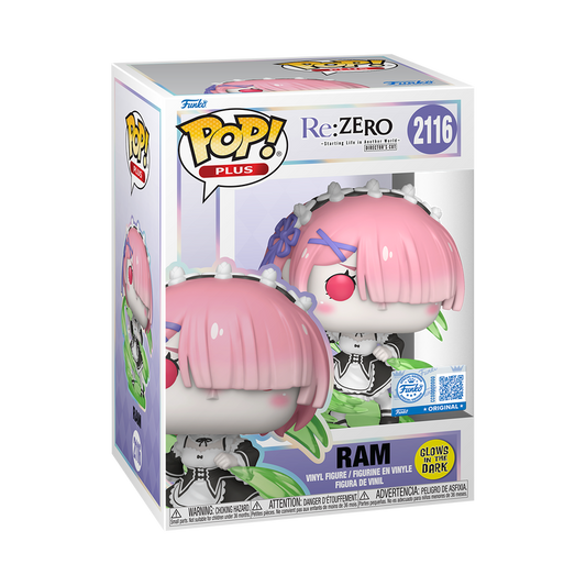 Funko Pop! PLUS - Re: ZERO - Starting Life in Another World - Ram Wind Magic Glow (Chalice Collectibles)