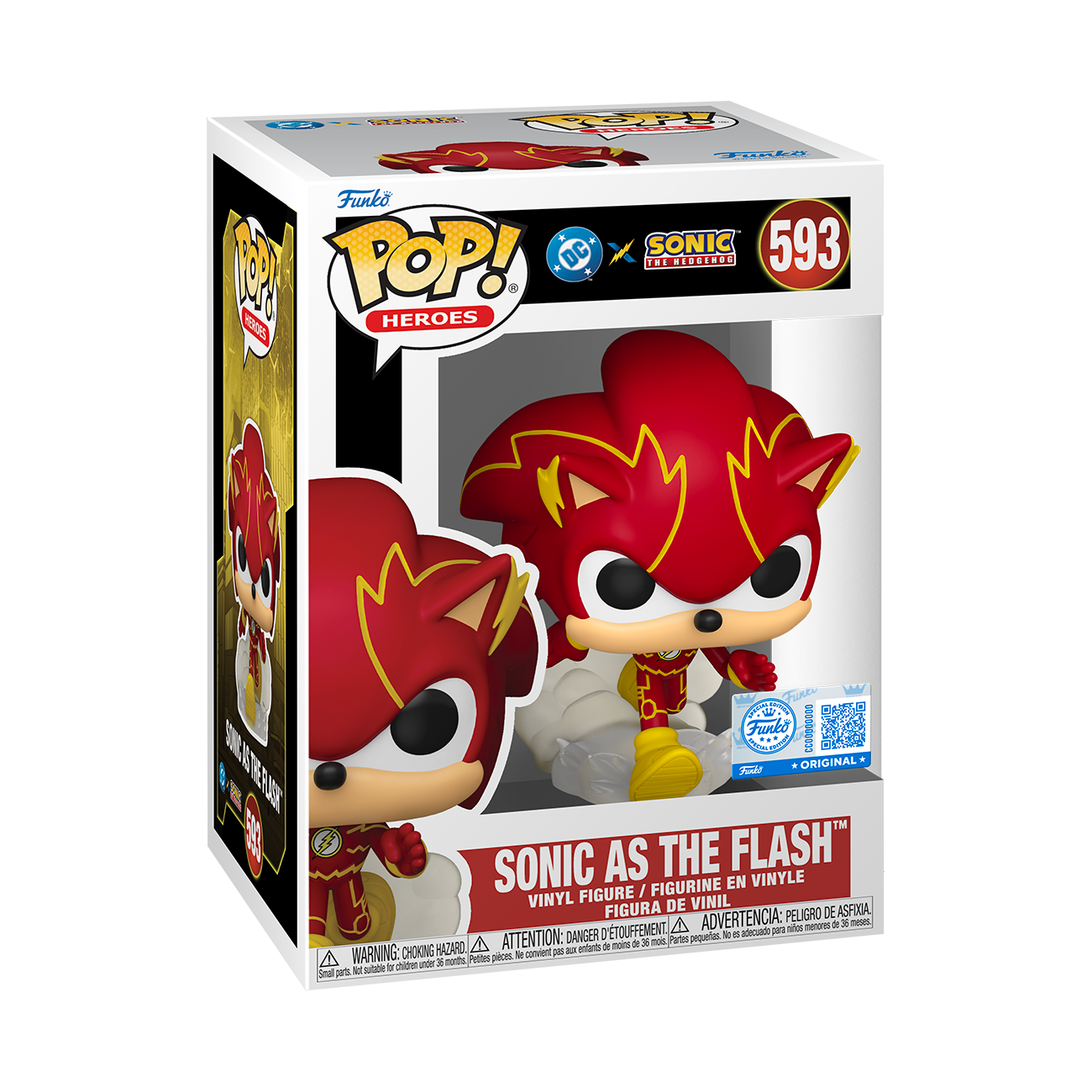Funko Pop! Justice League & Sonic- Sonic As Flash