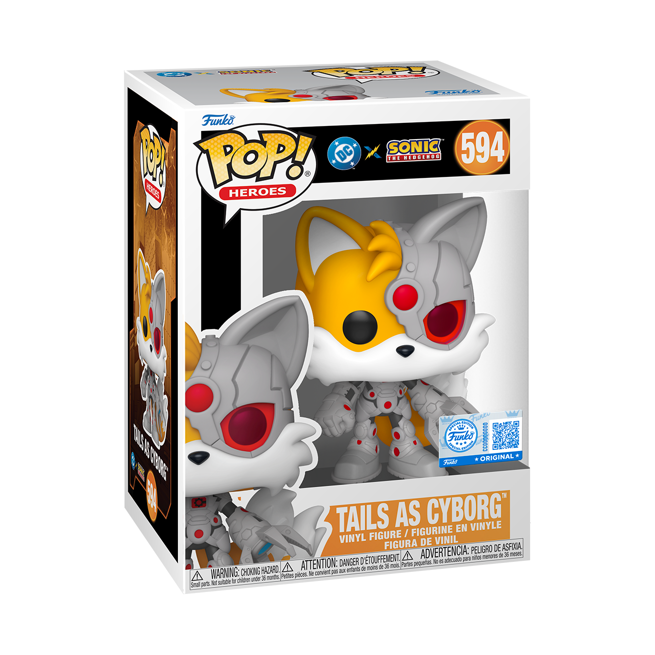 Funko Pop! Justice League & Sonic- Tails As Cyborg