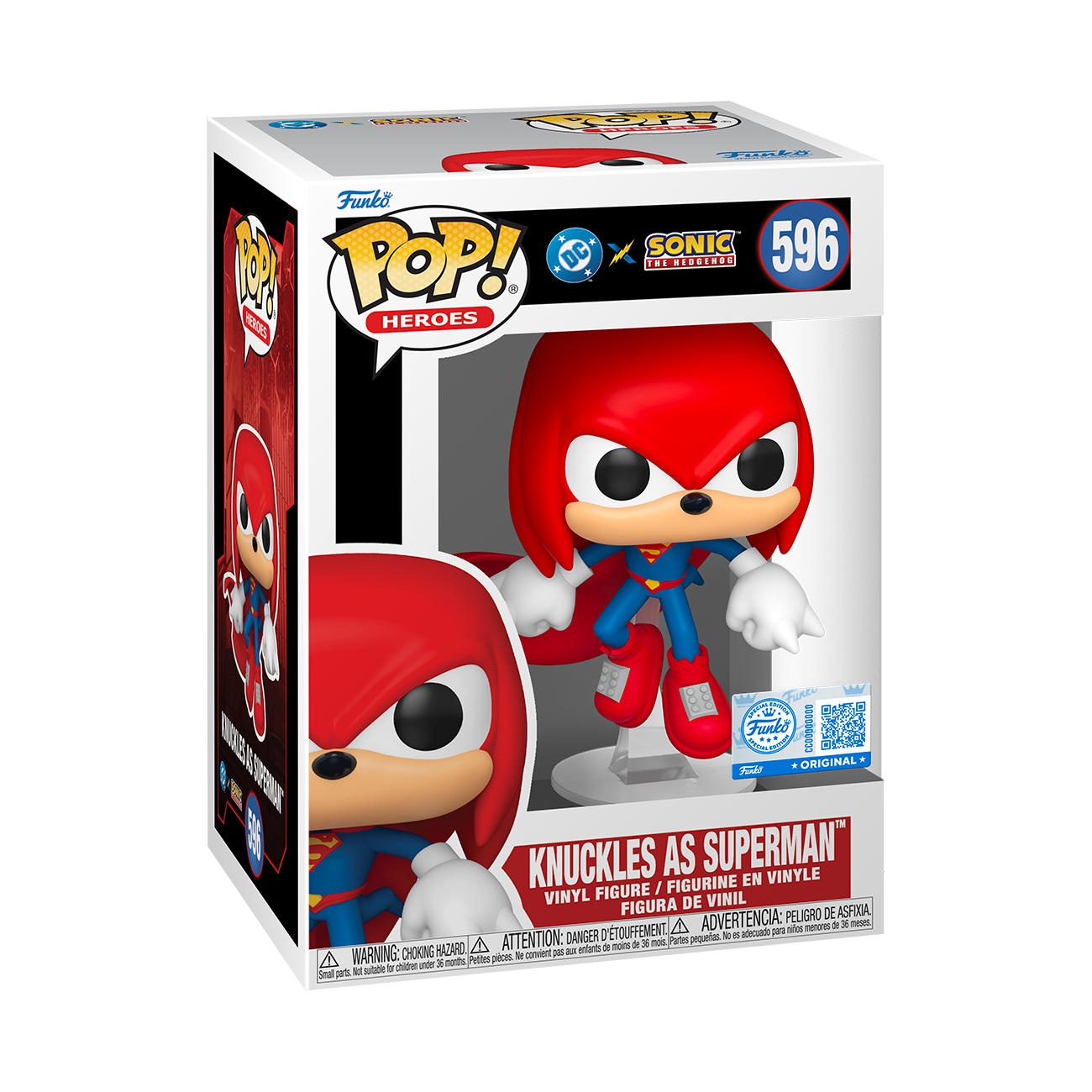 Funko Pop! Justice League & Sonic- Knuckles As Superman