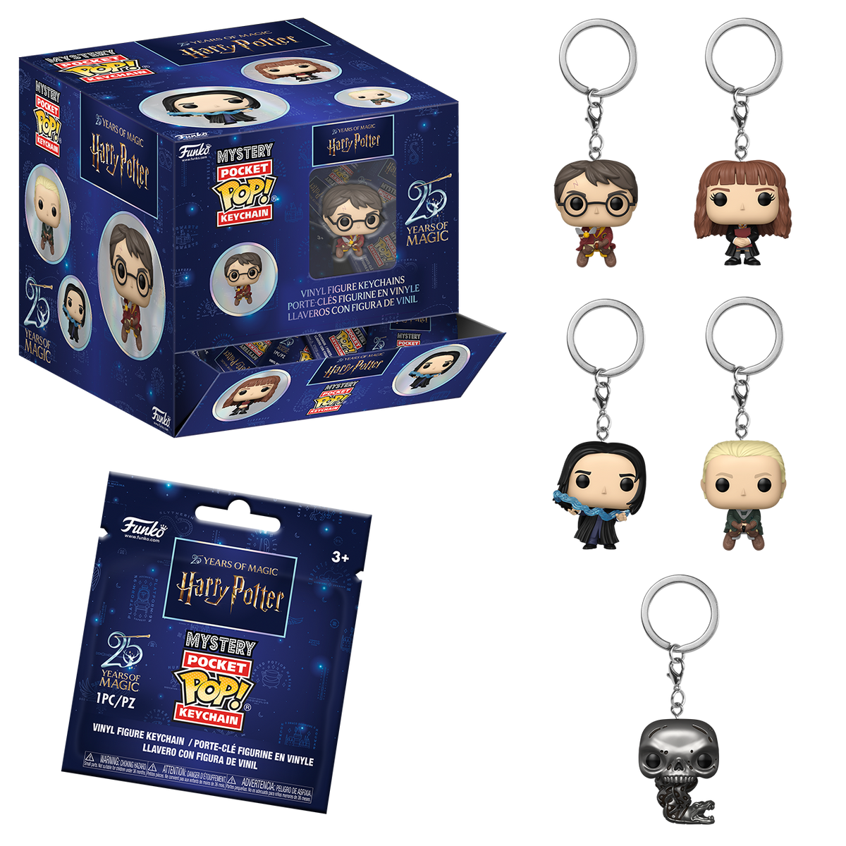 Funko Mystery Pop! Keychain: Harry Potter (25th Anniversary)