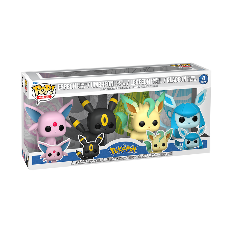 Funko Pop! Pokemon: Eevee Elemental Evolutions 4-Pack