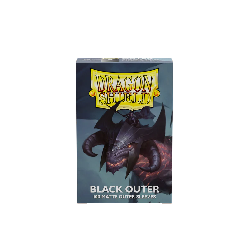Dragon Shield Sleeves: Matte Outer Sleeves - Black