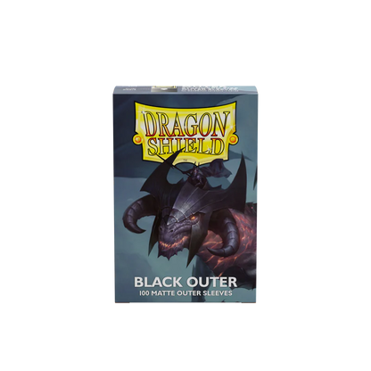 Dragon Shield Sleeves: Matte Outer Sleeves - Black
