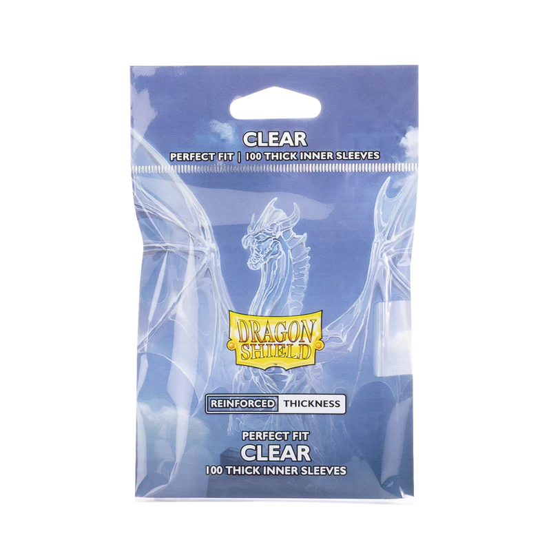 Dragon Shield Sleeves: Perfect Fit Standard Thick Inner - Clear