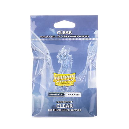 Dragon Shield Sleeves: Perfect Fit Standard Thick Inner - Clear